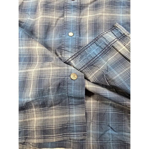 Carhartt Shirt Mens Small Pearl Snap Plaid Relaxed Fit Workwear 103319412 Work - Picture 11 of 12